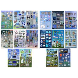 8/16 Sheets DIY Decoration Y2k Gen Z Electronic Memories Style Retro Dreamcore Collages Journals Diary Scrapbook Stickers