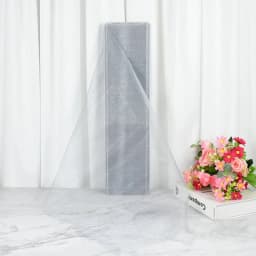 10M Organza Fabric Crystal Shining Tulle Roll for Wedding Decoration Romantic Organza Wedding Party DIY Fabric Accessories