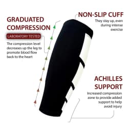 1Pcs Calf Compression Sleeves for Men and Women - Leg Compression Sleeve - Calf Brace for Running, Basketball, Cycling, Travel