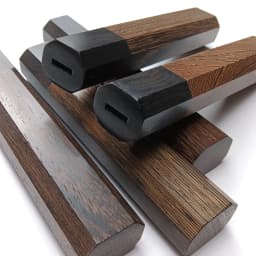 1piece Wenge Wood + Ebony Octagonal Knife Handle for DIY Semi-finished Damascus Knife Handle Material Kitchen Knife Handle
