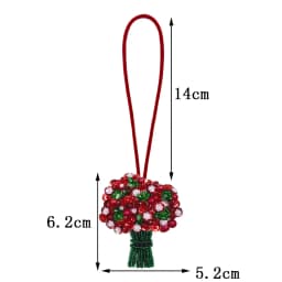 3D Beaded Patch Sequin Rhinestones Pearl Conch Cloth Patch Pendant Lanyard Decorative DIY for Bag Keychain Beading Applique