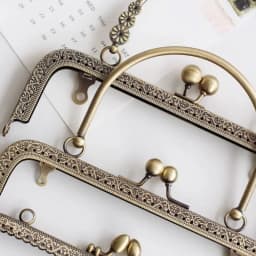 10PCS 18cm Metal Purse Frame Square Embressed Antique Bronze Lace Coin Purse Frame Kiss Clasp Accessory