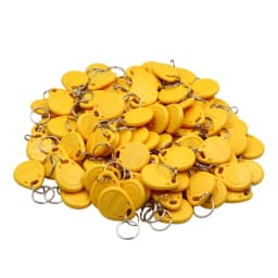 100pcs Waterproof 125KHz RFID Tag Proximity RFID Card Keyfob Key Fob Access Control Smart Card Color ID Keychain