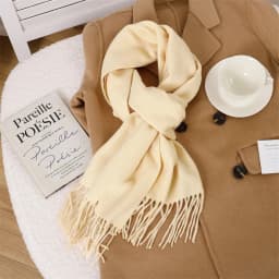 70Color Solid Winter Women Scarf Warm Thicken Cashmere Shawl Outdoor Tassels Pashmina Lady Wrap Windproof Scarves Fashion Luxury