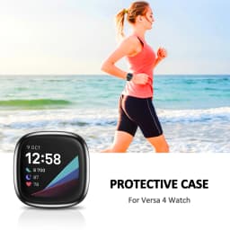Screen Protector for Fitbit Sense 2 Case Full Soft TPU Plated Bumper Protective Cover Fitbit Versa 4/Sense 2 Case Accessories