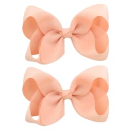 2PCS/Lot 4Inches Solid Colors Hair Bows With Hair Clips For Girls Gift Boutique Ribbon Bows DIY Hair Decor Kids Hair Accessories