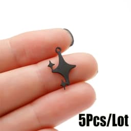 Sun Moon And Star Charm Bracelet Kit Making Supplies Diy Stainless Steel Necklace Pendant Jewelry Creation Trinket Decoration