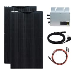 XINPUGUANG Balcony Solar Panel Complete Kit 400W 200W Power Photovoltaic Solar Panels + 600W / 300W Inverter 230V System Module