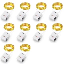 3/2/1m 10PCS Wholesale LED String Lights Copper Silver Wire Garland Light Fairy Lights Party Room Decoration Christmas Wedding