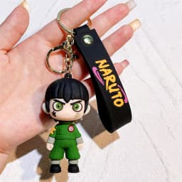 Cartoon PVC Naruto Anime Peripheral Keychain Naruto Silicone Figure Car Key Chain Christmas, Halloween Gift