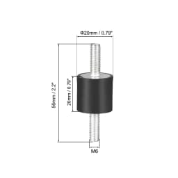 4pcs M3/M4/M5/M6 Rubber Vibration Mounts Anti Vibration Isolator Shock Damper for Air Compressors Water Pump Welding Machine