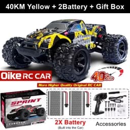 Oike Remote Control Car 4X4 Off Road Monster Truck All Terrain RTR 2.4G RC Car 40KPH High Speed 4WD Electric Vehicle Toy Gift