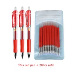 5/23pcs/set Gel Ink Pen Fine Point Gel Pens Refill Ballpoint Pen 0.5mm for Japanese Office School Cute Kawaii Stationery Supply