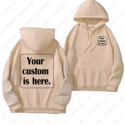 2026 Men Women Casual Custom Printed Text DIY Hoodie Customized Personalized Hoody Custom Hoodies Text Sweatshirt Men Clothing