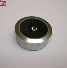 Wholesale Circle Round Diamond Display Box Stainless Steel Metal Gemstone Cases Diamond Jewelry Gift Stone Box 3.2*1.5Cm