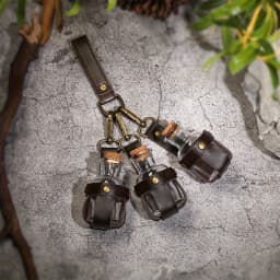 Medieval Alchemy Vial PU Leather Holder Belt - Artificial Potion Bottle Accessory for Renaissance Faires And Cosplay Belt