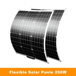 SMARAAD 100W 200W 18V Flexible Solar Panel Kit Waterproof High Efficiency DC Charging Line Controller Lightweight Free Sun Power