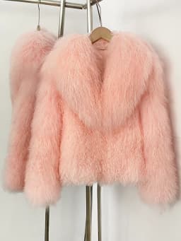 OFTBUY Natural Mongolia Sheep Fur Coat 2025 Winter Clothing Women Fashion Warm Thick Clothes Lady Elegant Real Fur Coat Female
