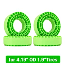 INJORA Silicone Rubber Inserts Foam For 108-110mm (4.35" OD) 1.9" Tires