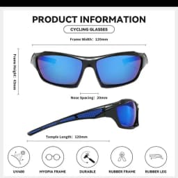 Okuma Polarized Glasses UV400, Windproof and Sand Resistant to UV Glare, Avoiding Eye Damage from External Factors