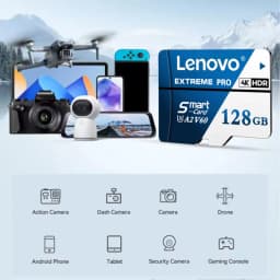 Lenovo Micro SD Card 1TB 512GB High Speed SD 256GB 128GB TF Card UHS‑I Waterproof Memory Card for Dash Cam CCTV Nintendo Switch