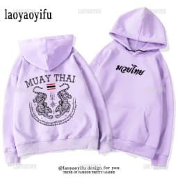 2024 New Muay Thai Sak Yant II Pullover Vintage Muay Thai- Tiger Tattoo Hoodie Alex Pereira Pullover Man Women Casual Sweatshirt