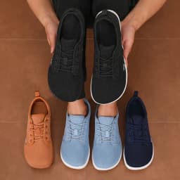 Wide Toe Men Shoes Breathable Knitted Mesh Comfortable Barefoot Shoes Casual Versatile Soft Sole Wide Last Shoes Walking Shoes