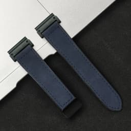 Leather  Silicone Band For Garmin 22 26mm Fenix 5 5X Plus 7 7X 6 6X Pro No Gaps Sport Quick Release For Garmin Watch 3 3HR Strap