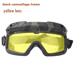 Tactical Glasses 2 Modes Airsoft Goggles Riding Eye Protection for Hiking Paintball Hunting Shooting Eyewear for FAST Helmets