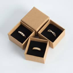 24pcs Bulk 4x4x3cm Jewelry Gift Boxes Ring Necklace Earrings Brown Paper Box For Girlfriend Mother Jewellry Storage Small Case