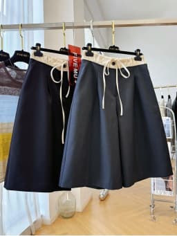 Elastic Waist Drawstring Casual Suit Pants for Women Spring New Wide Leg Trousers