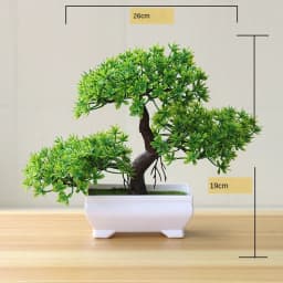 New Green Small Tree Potted Bonsai Ornaments Home Garden Hotel Bathroom Bedroom Decoration Artificial Plants Bonsai Fake Plants