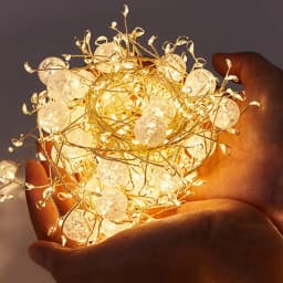 6M 400 LED Firecracker Cluster Garland Fairy Lights Outdoor Crystal Crackle Ball Christmas String Light for Patio Window Decor