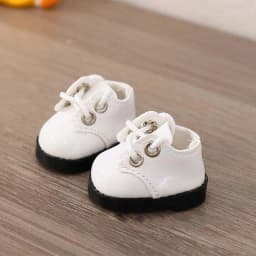 Cute Min Shoes for 17cm Labubu Doll Multi Color Mini Sneakers Loafers Dress Shoes Cute Replacement Footwear Accessories for Doll
