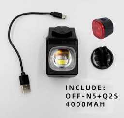 OFFBONDAGE 1000LM Bike Light Front Lamp TypeC Rechargeable LED 5000mAh Bicycle Light Waterproof Headlight Bike Accessories