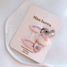 2Pcs/set Kids Kawaii Love Butterfly BB Clips Cute Pink Hair Clips Girls Barrettes Hairpins Headwear Children Hair Accessories