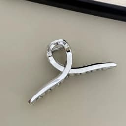 Imitation Metal Silver High-Grade Large Size Head Clip Hair Accessories For Women