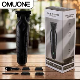 OMUONE 2 In 1 Barber Set For Men Hair Clipper Trimmer Electric Shaver Rechargeable Haircut Kit For Men Salon Home