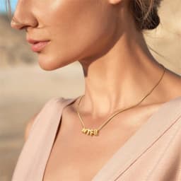 Bubble Letter Necklace Custom 3D Bubble Letters Name Pendant Necklace for Women Balloon Initial Necklaces Personalized Jewelry