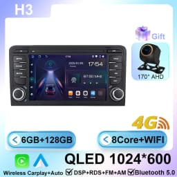 Car Radio For Audi A3 8P 2003-2011 S3 RS3 Sportback Multimedia GPS Autoradio Player Wireless Carplay Android Auto Head Unit 2din