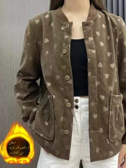 Autumn Winter Fleece Lined Baseball Jacket Loose Slimming Fashionable Versatile Women's Cotton Jacket Korean Style Commute