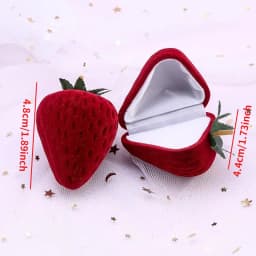 1Pcs Lovely Velvet Jewelry Box Container Wedding Ring Box for Earrings Necklace Bracelet Display Gift Box Holder 8 styles