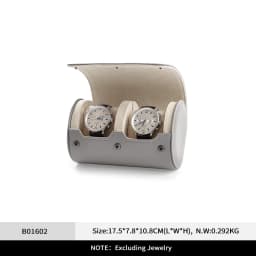 Oirlv Leather Watch Roll 1 2 3 Slots Luxury Watch Storage Box Travel Bag Watch Case Gift Box Watch Pouch Watch Organizer for Men