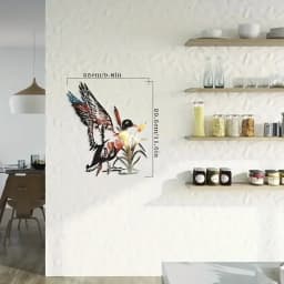 Wild Duck Wrought Iron Wall Art - Rustic Living Room Metal Decor & Hanging