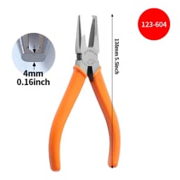 Hand Tool 90-Degree Flush Cutters, CR-V Steel | Precision Sprue & Burr Trimmer for Plastic/Models | 4/6/8/10mm Capacity