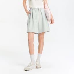 Semir Womens Shorts 2026 Pleated Texture Draped Elastic Waist A Line Loose Casual Style