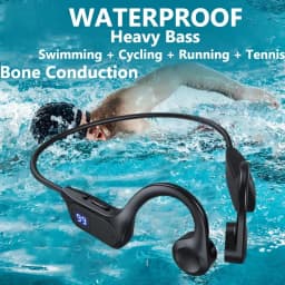 Original Lenovo True Bone Conduction Headset IPX8 Bluetooth 5.3 Wireless Headphone with Microphone Waterproof Exercise Fitness