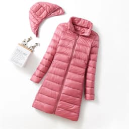Plus Size New Women Thin Down Jacket White Duck Down Ultralight Jackets Autumn And Winter Warm Coats Puffer Portable Outwear