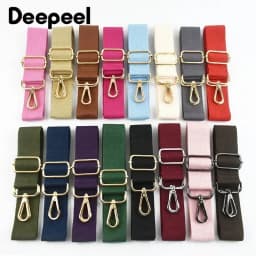 Deepeel 38mm Canvas Webbing Adjustable Bag Strap 80-140cm Handbag Shoulder Straps with Buckle Crossbody Bags Replace Accessories