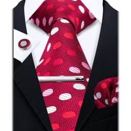 Fashion Ties for Men Gift Weave Necktie Set Handchief Cufflinks Tie Clip Luxury Brand Designer Business Wedding Suit Accessories